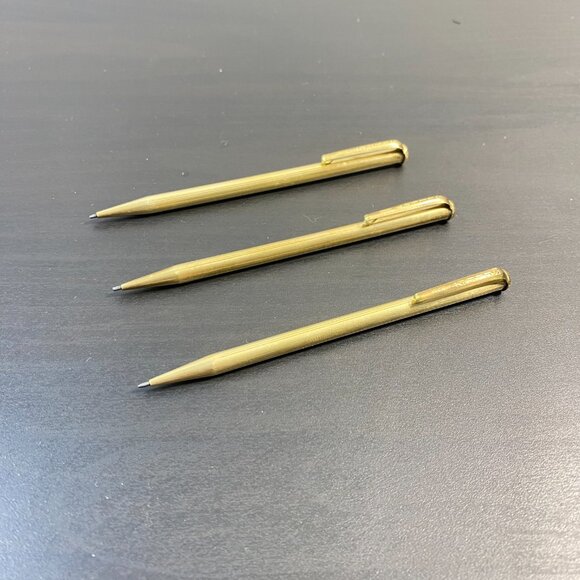 SELECT Pencil, MECHANICAL pencil, metal pen, golden color, ONE Pencil, made in J - Picture 4 of 10
